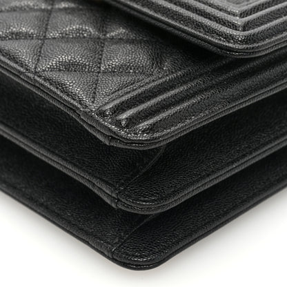 Chanel Caviar Quilted North South Boy Flap Black 10 of 10