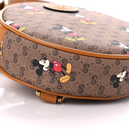 Gucci X DISNEY Mini Vintage GG Supreme Monogram Mickey Mouse Round Backpack Beige Vintage Sun Oil 8 of 10
