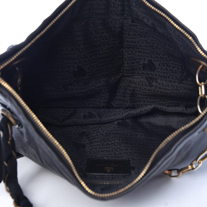 Lanvin Lambskin Quilted Medium Amalia Shoulder Bag Black 6 of 14