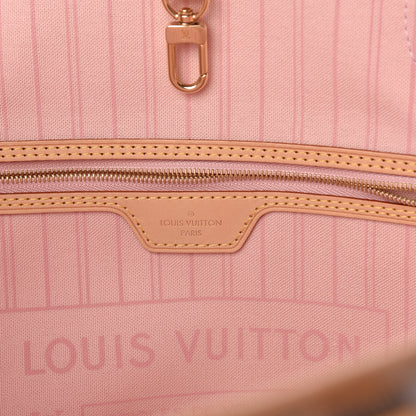 Louis Vuitton Damier Azur Neo Neverfull MM Rose Ballerine 6 of 10