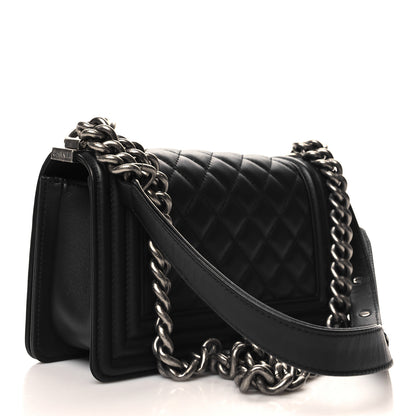 Chanel Calfskin Quilted Small Boy Flap Black 3 of 10