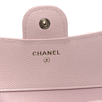 Chanel Caviar Quilted Compact Flap Wallet Light Pink 6 of 9