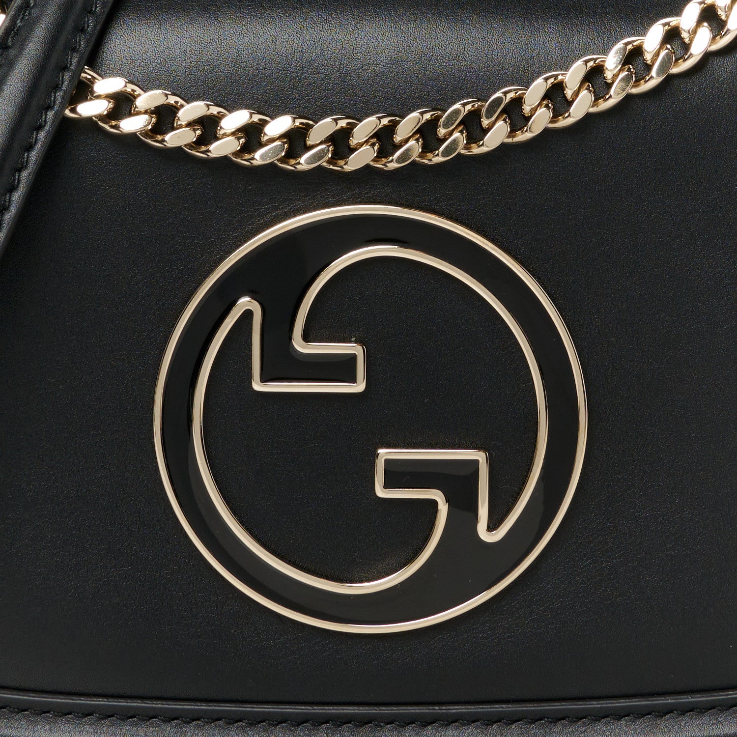 Gucci Calfskin Blondie Medium Shoulder Bag Black 9 of 11
