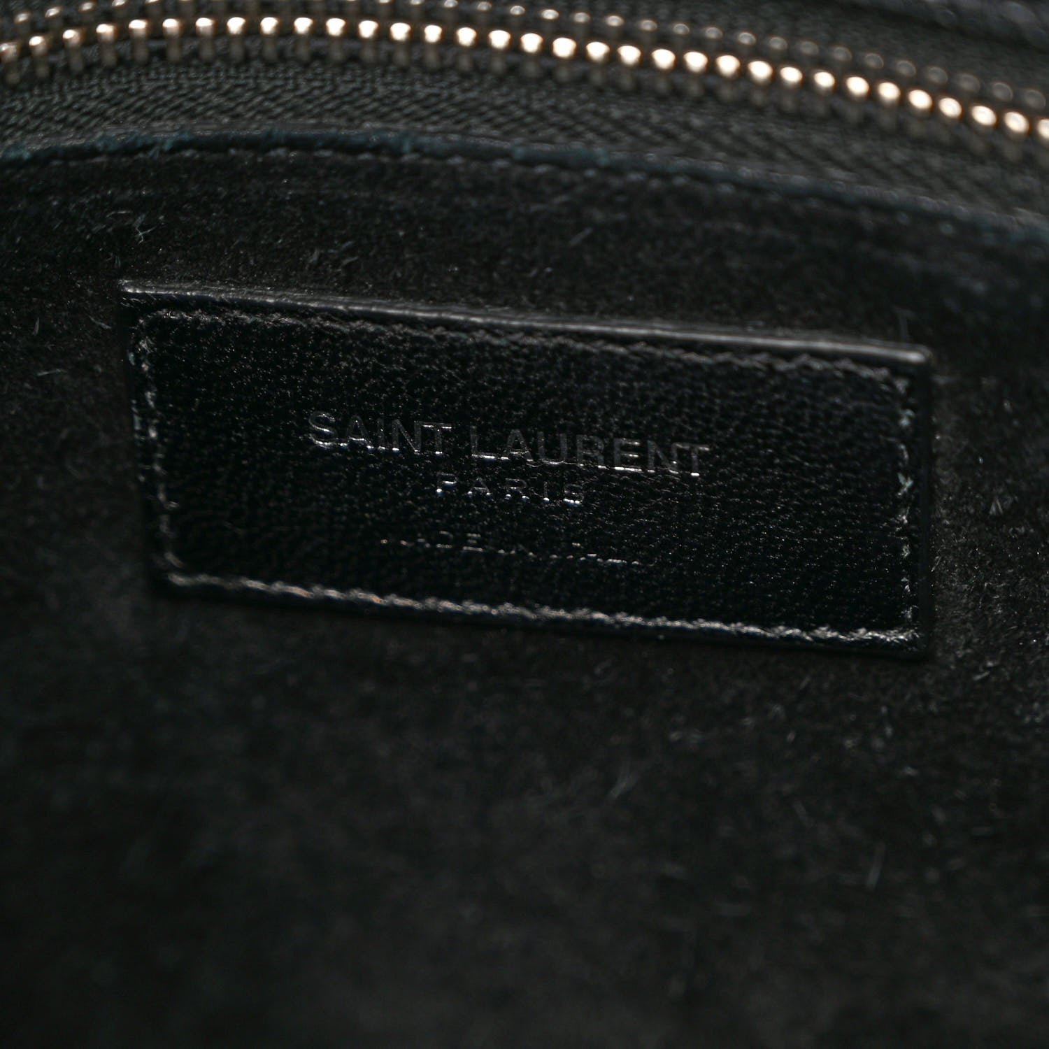 Saint Laurent Calfskin Crocodile Embossed Small Sac de Jour Black 6 of 10