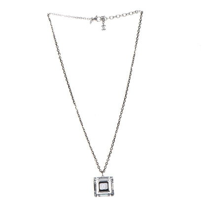 Chanel Lucite CC Square Charm Necklace 3 of 8