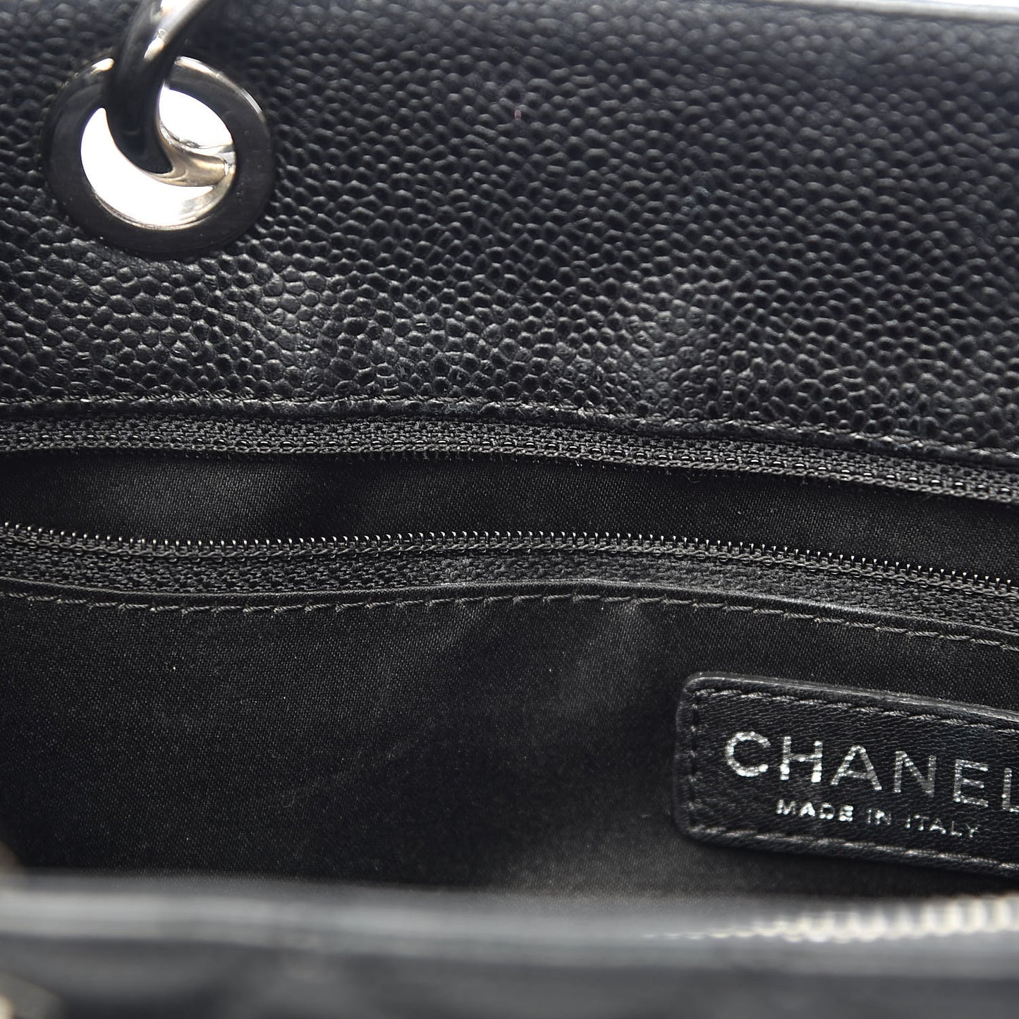 Caviar Quilted Grand Shopping Tote GST Black