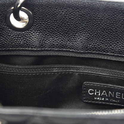 Chanel Caviar Quilted Grand Shopping Tote GST Black 8 of 15