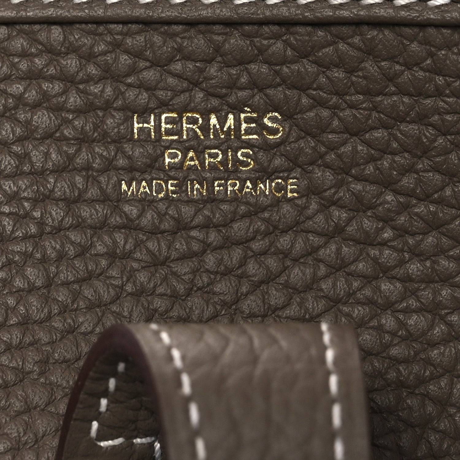 Hermes Taurillon Clemence Evelyne III PM Etoupe 6 of 11