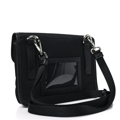 Prada Re-Nylon Saffiano Smartphone Case Crossbody Black 3 of 8