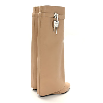 Givenchy Calfskin Shark Lock Pant Boots 40 Beige 4 of 7