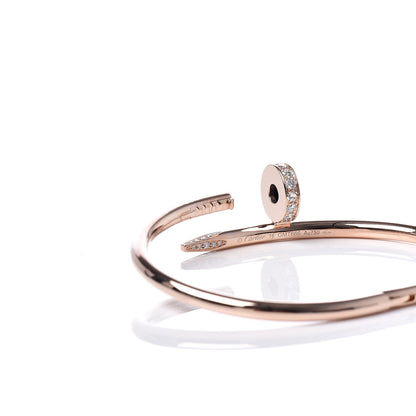 Cartier 18K Pink Gold Diamond Juste Un Clou Bracelet 16 5 of 6