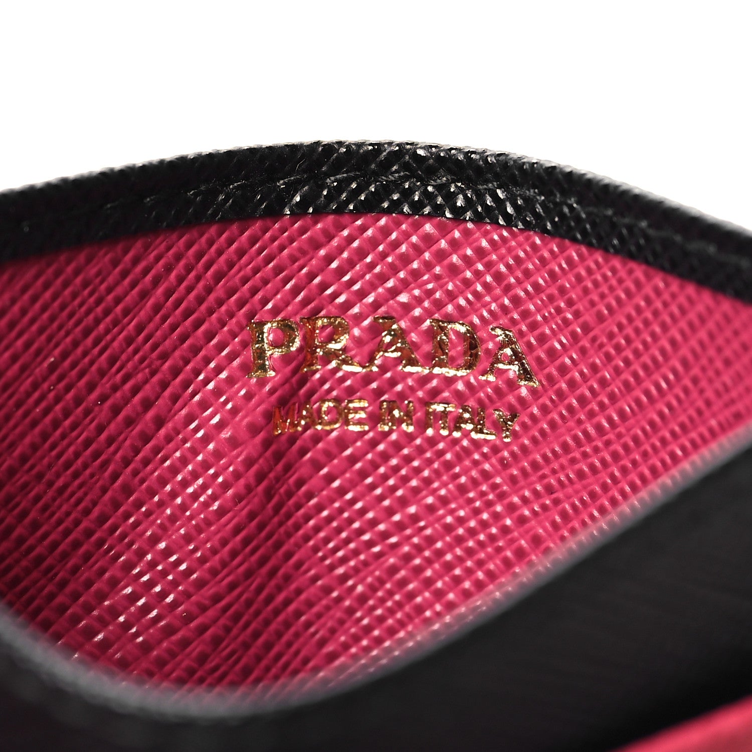 Prada Saffiano Card Holder Black Ibisco 6 of 7