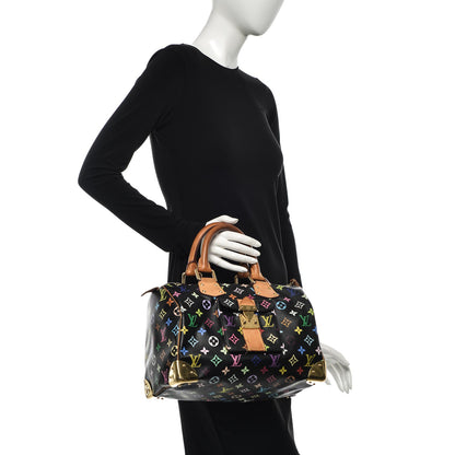 Louis Vuitton Monogram Multicolor Speedy 30 Black 2 of 11
