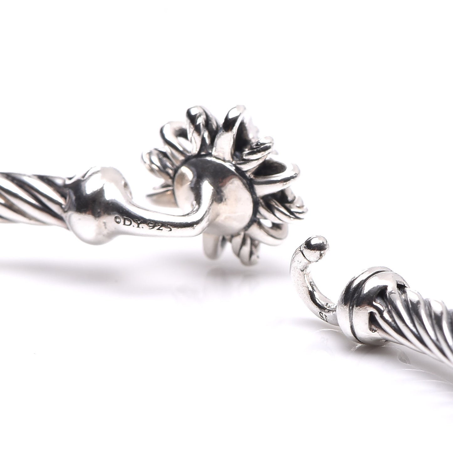 Sterling Silver Diamond Starburst Bracelet