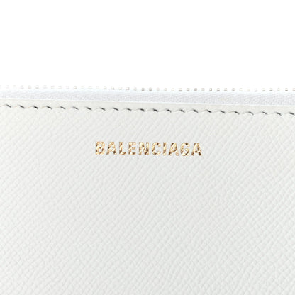 Balenciaga Signature Grained Calfskin Large Ville Zip Pouch White 8 of 8
