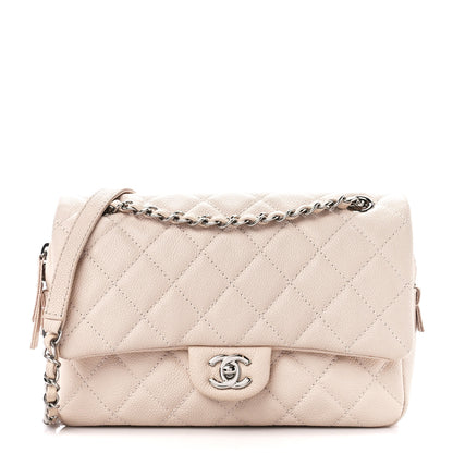 Chanel Caviar Quilted Medium Casual Journey Flap Ivory 1 of 14