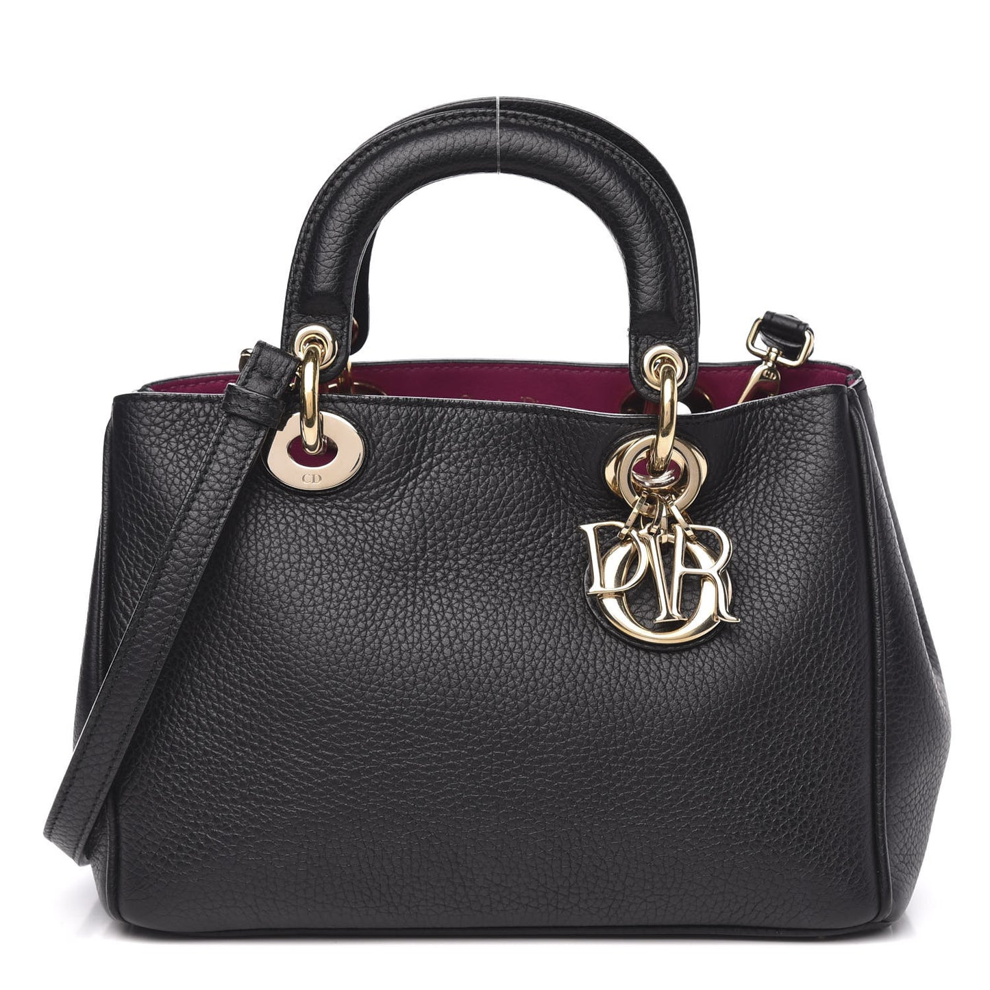 Bullcalf Small Diorissimo Tote Black Rose Indien