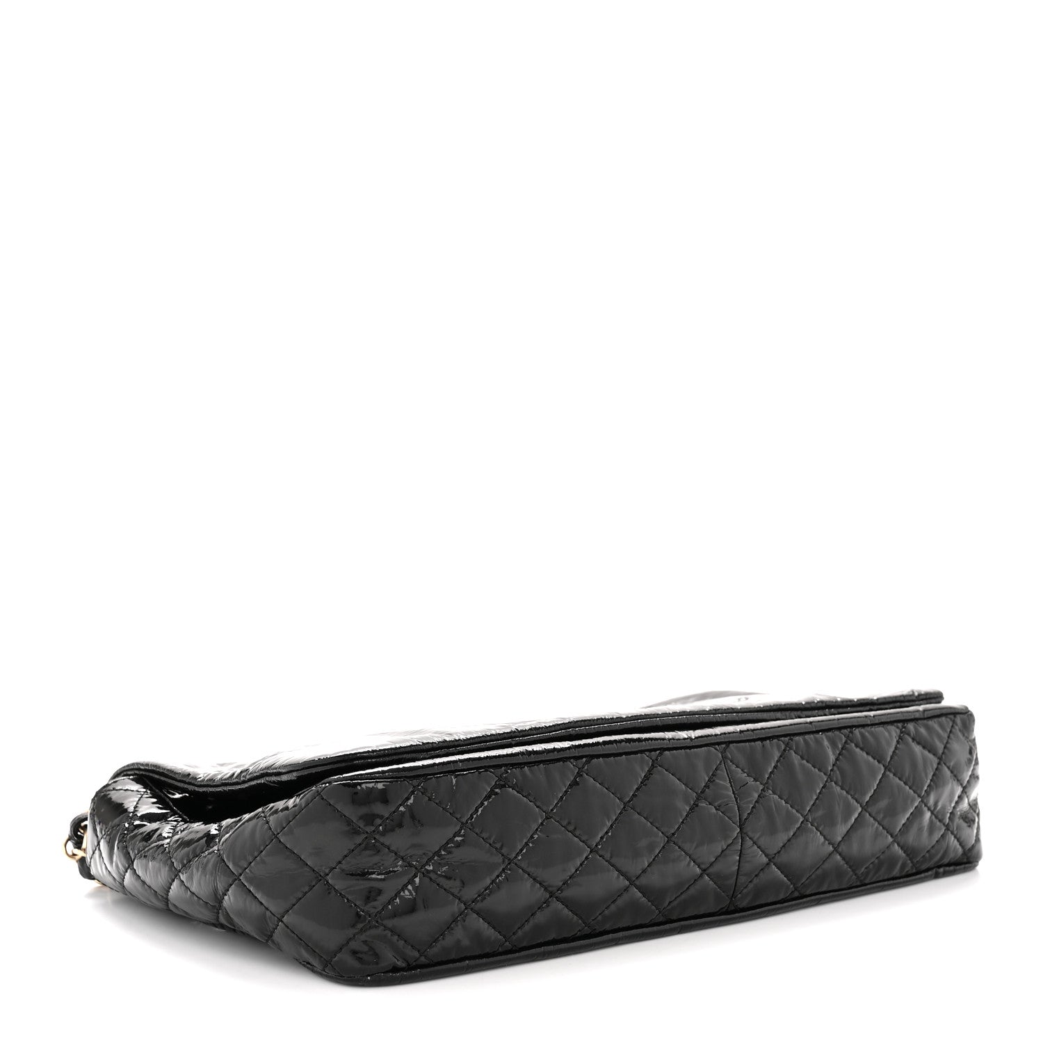 Chanel Vinyl Medium Rock and Chain Flap Black 4 of 11
