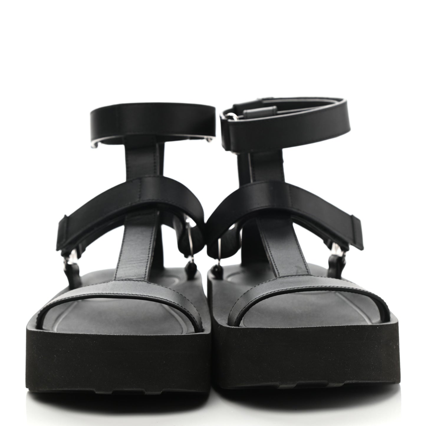 Calfskin Womens Enid Sandals 37 Black
