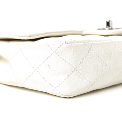 Chanel Caviar Quilted East West Flap White 14 of 17