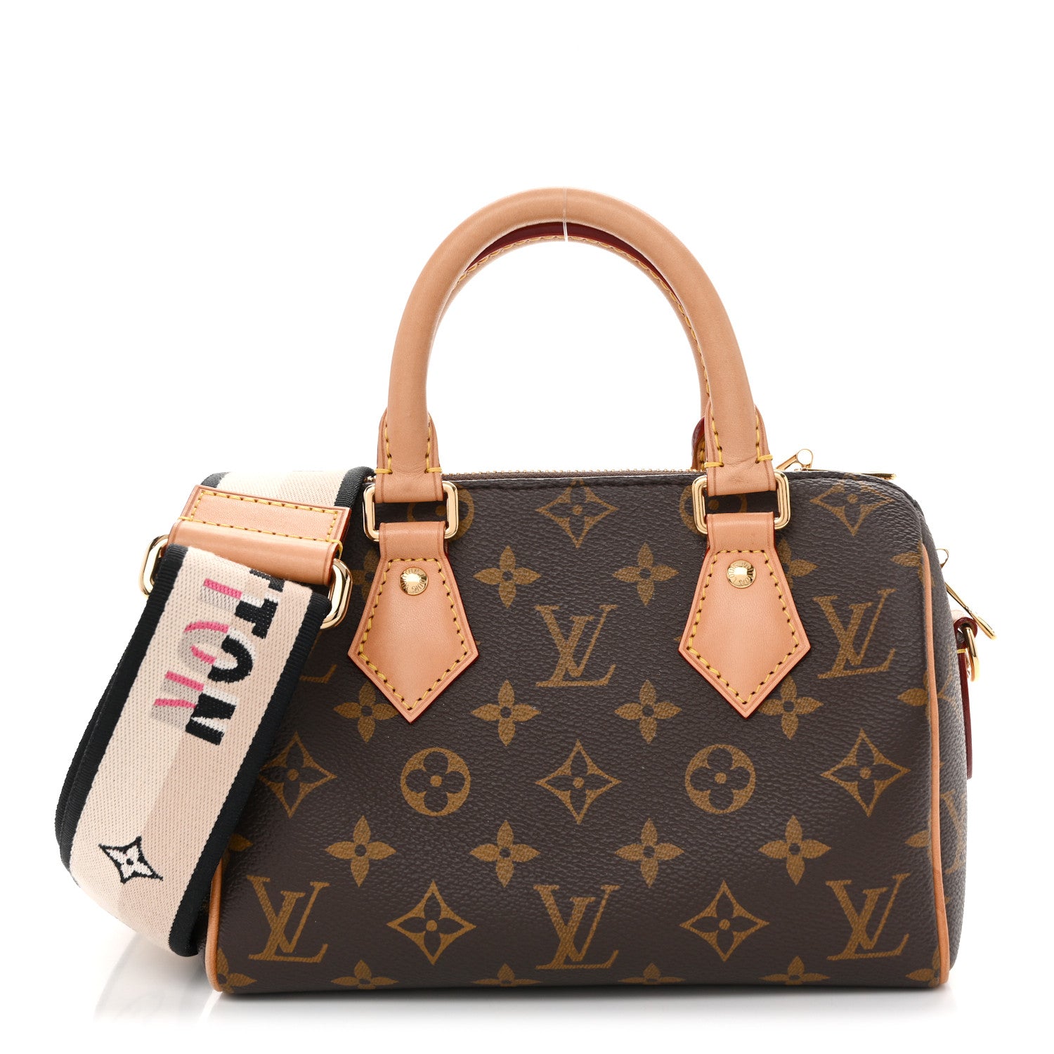 Louis Vuitton Monogram Speedy Bandouliere 20 Black 1 of 9