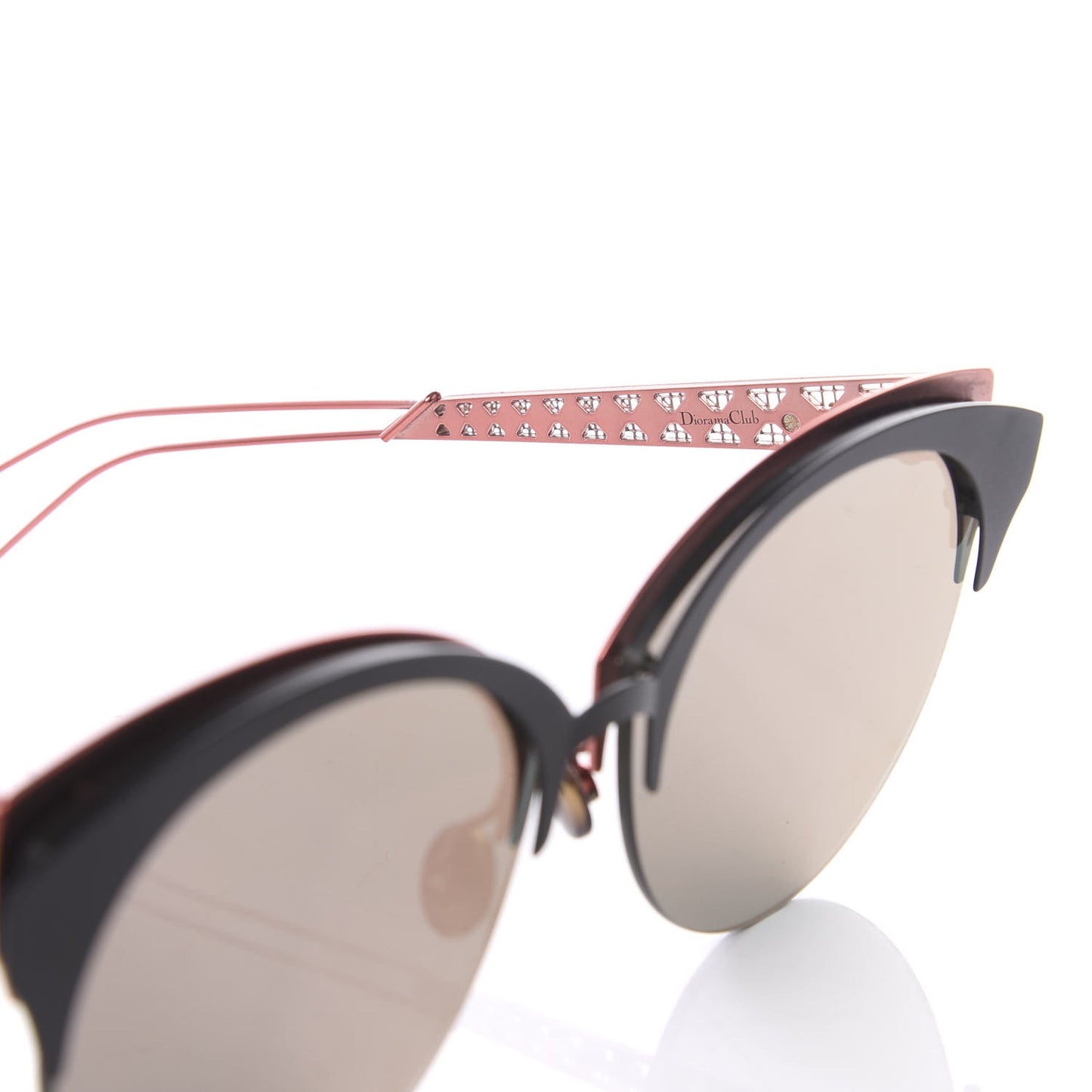 Diorama Caged Mirrored Sunglasses Pink
