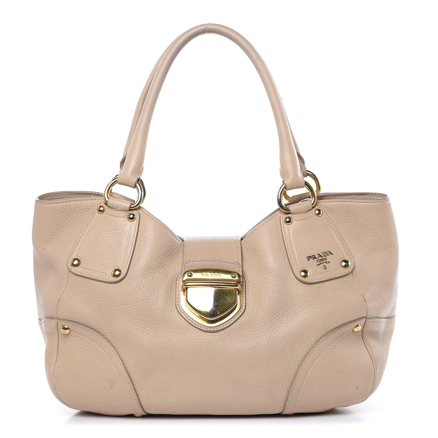 Vitello Daino Pushlock Tote Sughero
