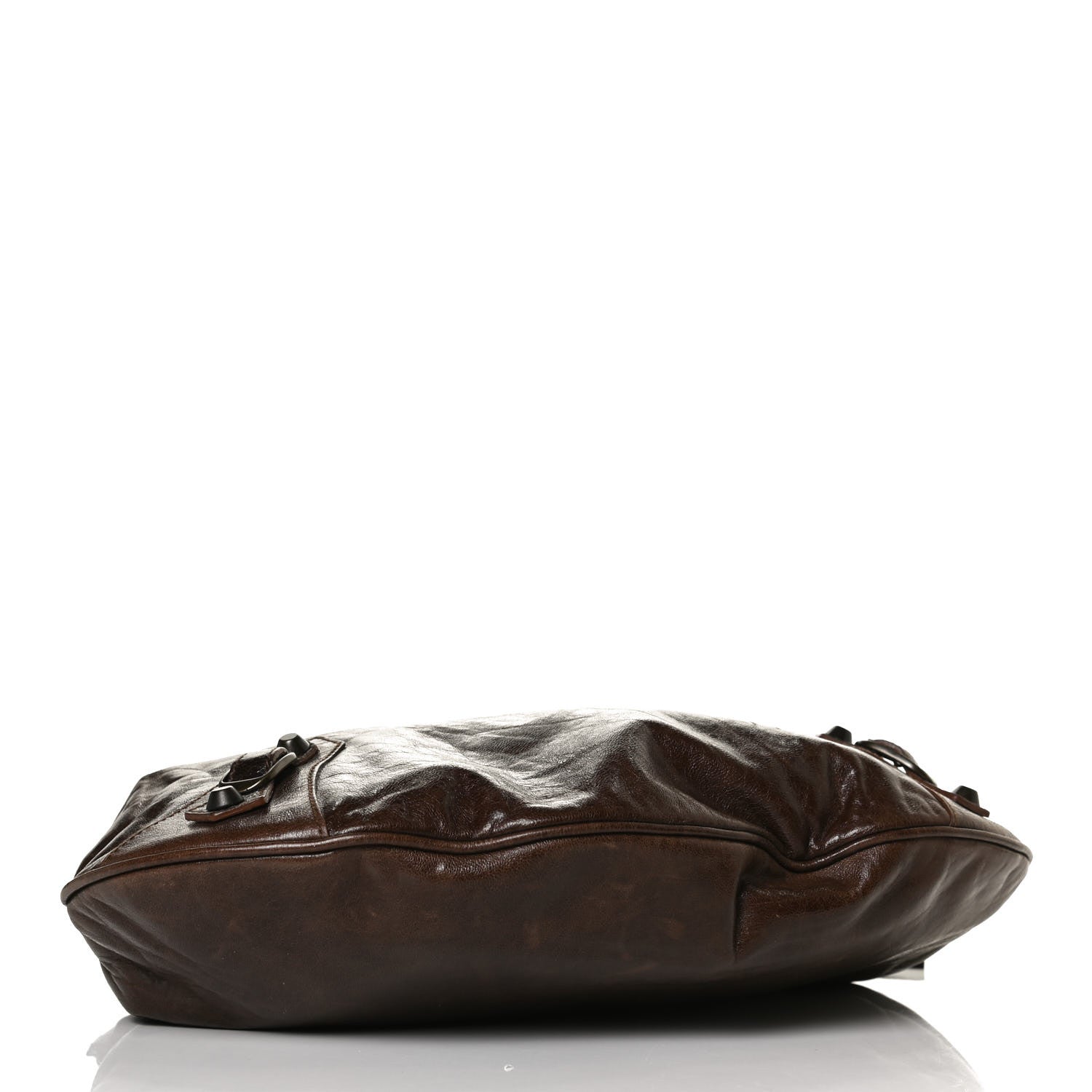 Balenciaga Chevre Classic Hardware Oval Clutch Truffle 7 of 25