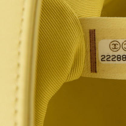Chanel Lambskin Quilted Medium Boy Flap Yellow 8 of 10