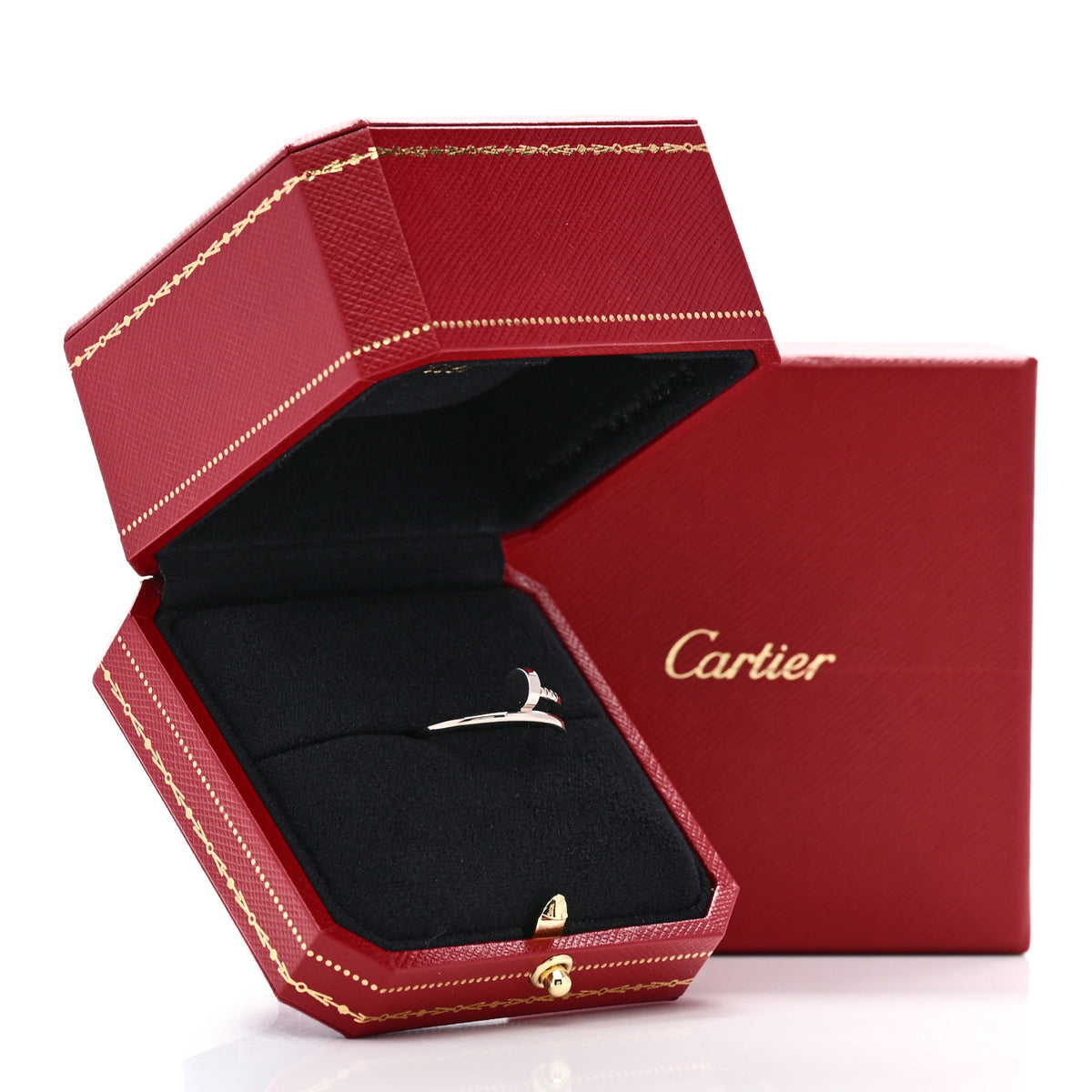 Cartier 18K White Gold Small Juste Un Clou Ring 62 10 6 of 6