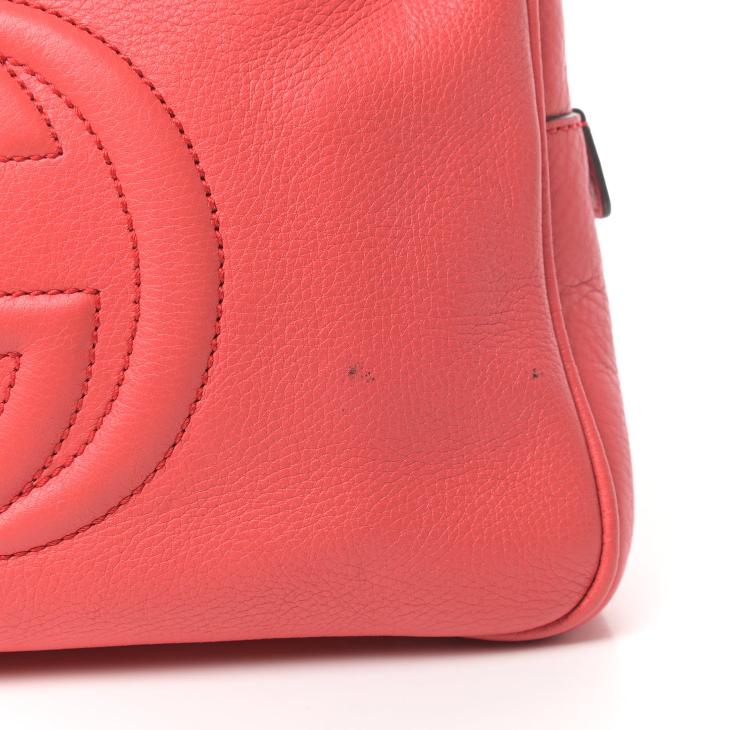 Pebbled Calfskin Small Soho Bowler Begonia Pink