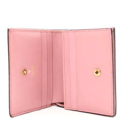 Gucci Guccissima Cherries Card Case Wallet Pink 5 of 7