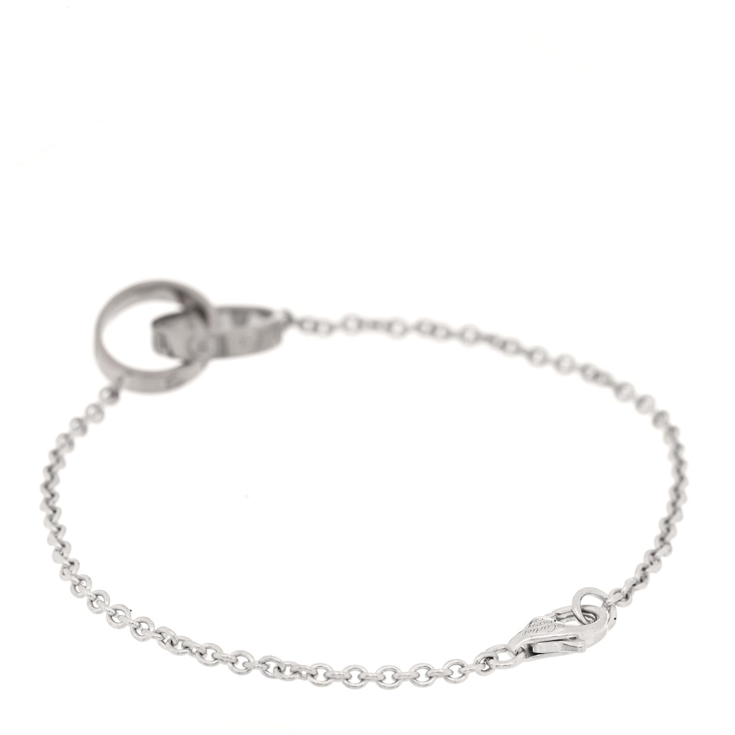 18K White Gold Interlocking LOVE Bracelet
