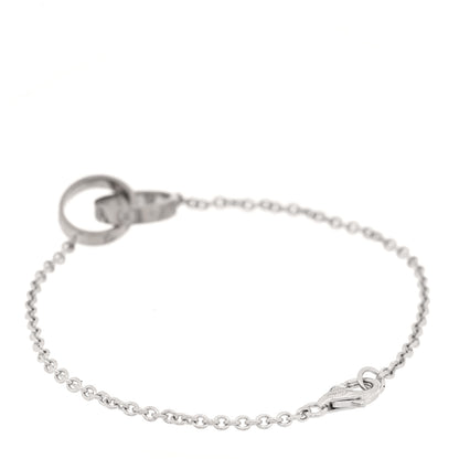 Cartier 18K White Gold Interlocking LOVE Bracelet 2 of 4