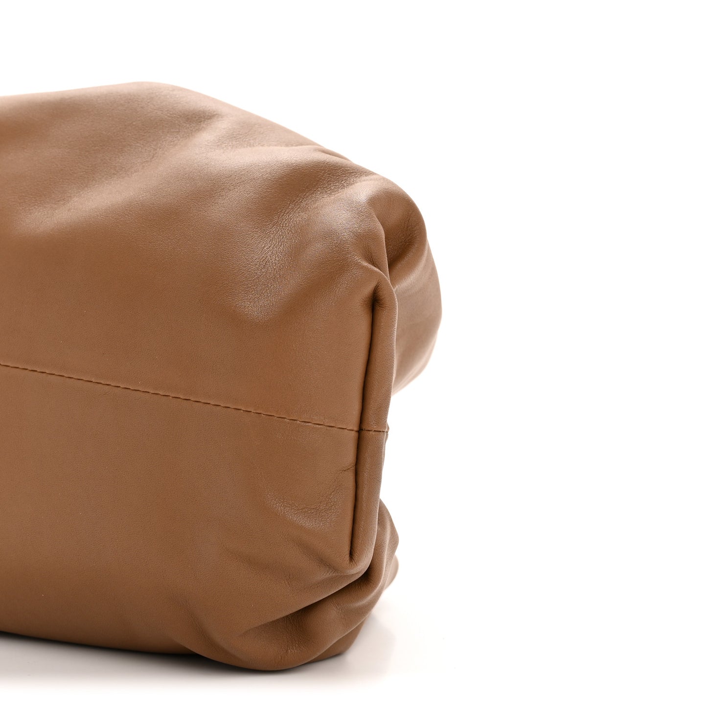 Smooth Butter Calf The Pouch Oversized Clutch Teak