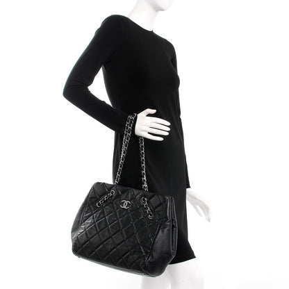 Chanel Soft Caviar Quilted Large Cells Tote Black 2 of 7