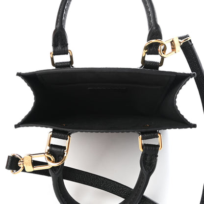 Louis Vuitton Empreinte Monogram Giant Petit Sac Plat Black Beige 5 of 10