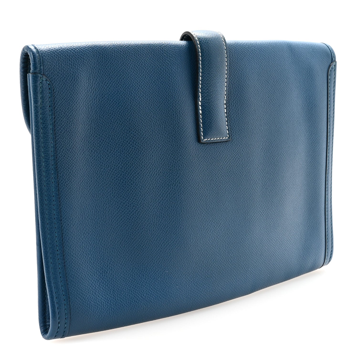 Hermes Epsom Jige PM Clutch Bleu Thalassa 3 of 6