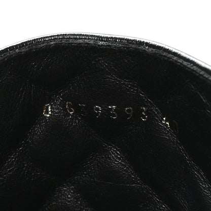 Chanel Shiny Calfskin Patent Quilted Chain Lace Up Combat Boots 40 Black 8 of 9