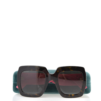 Gucci Square Frame GG0102S Sunglasses Glitter Pink Multi 8 of 8