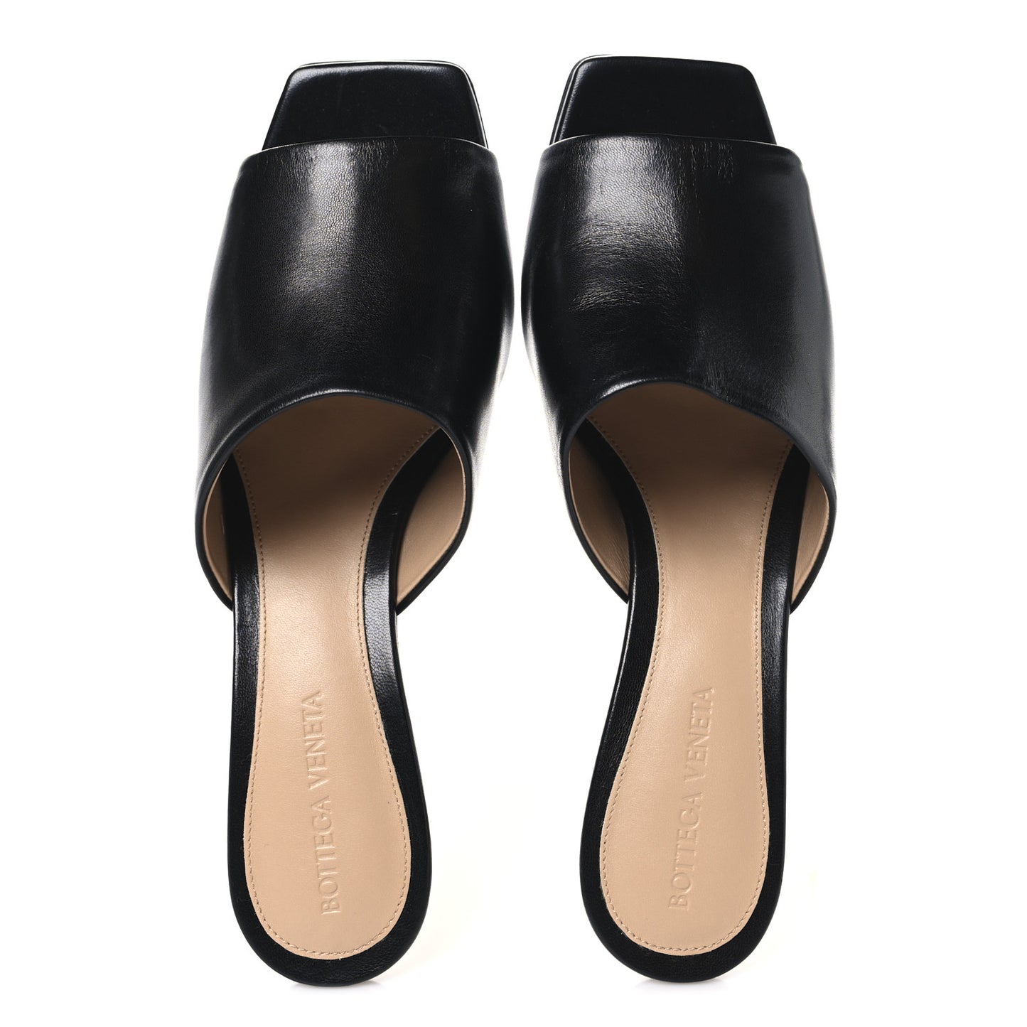 Lambskin Knot Mule Sandals 38.5 Black