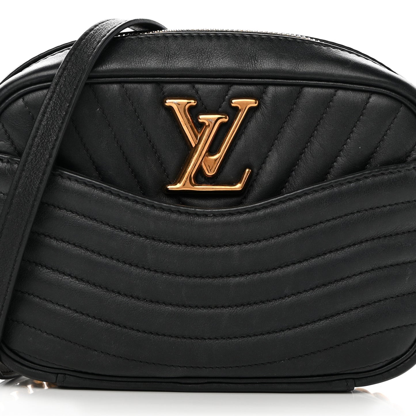 Calfskin New Wave Camera Bag Black