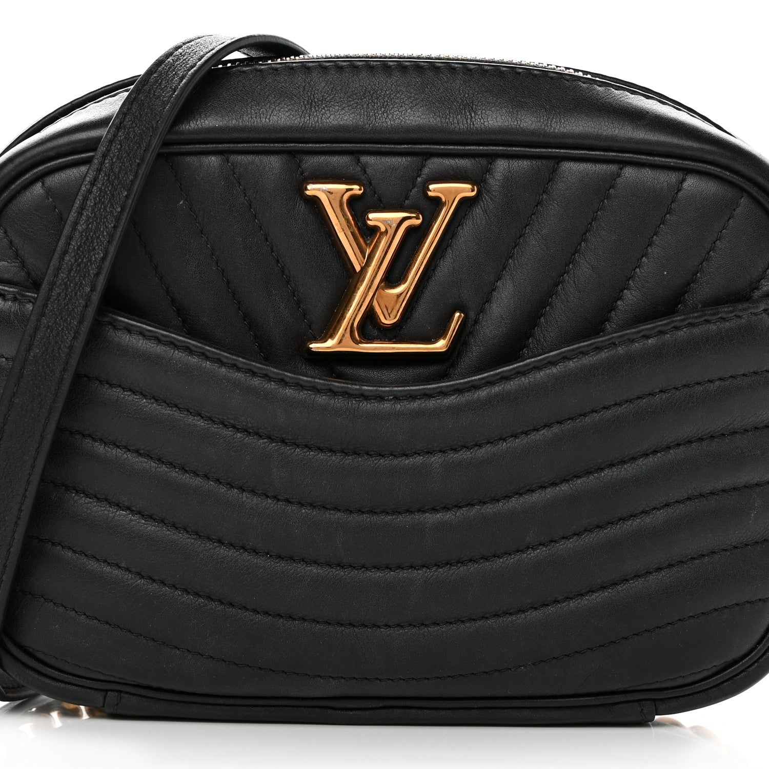Louis Vuitton Calfskin New Wave Camera Bag Black 8 of 15