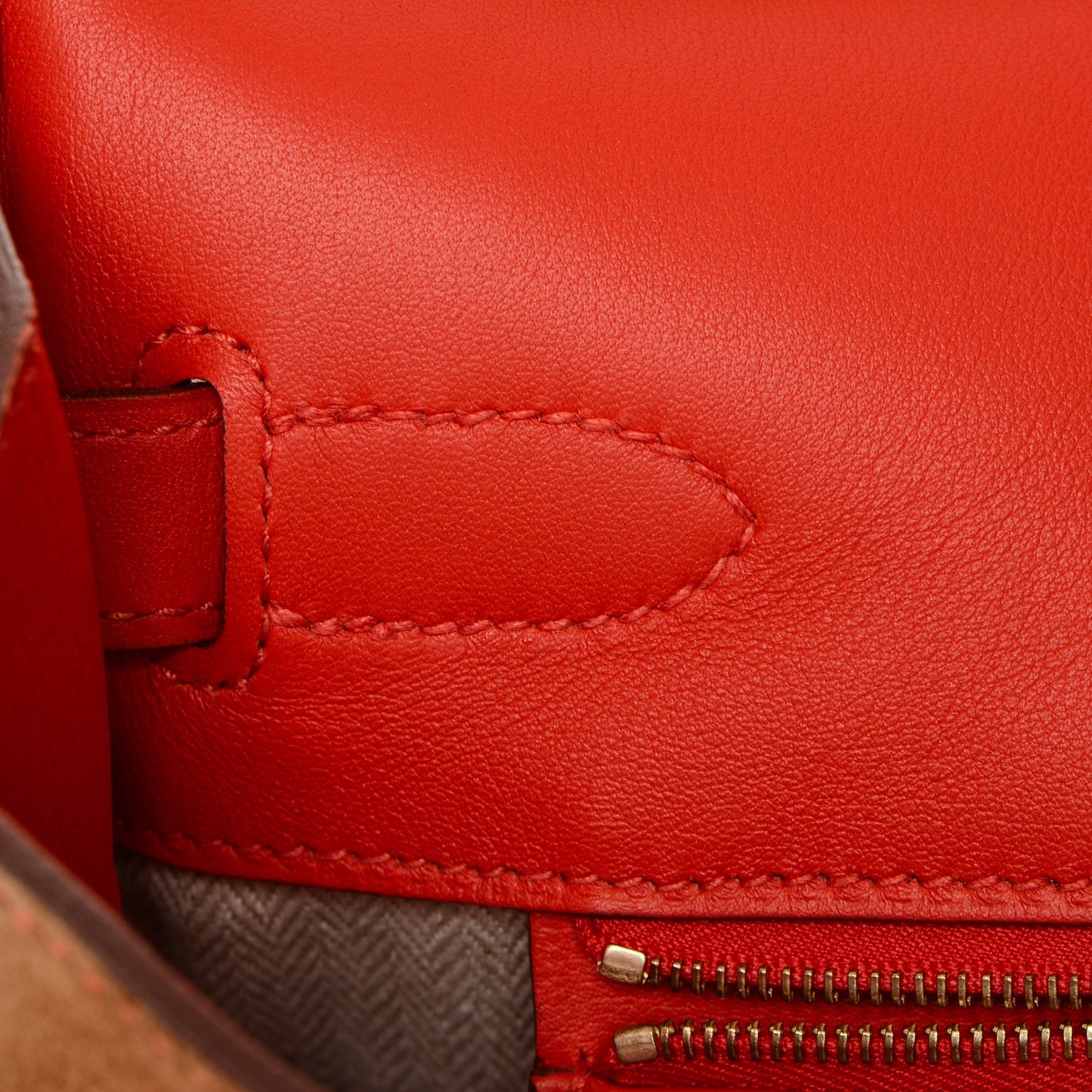 Veau Doblis Swift Grizzly Birkin 35 Chamois Capucine