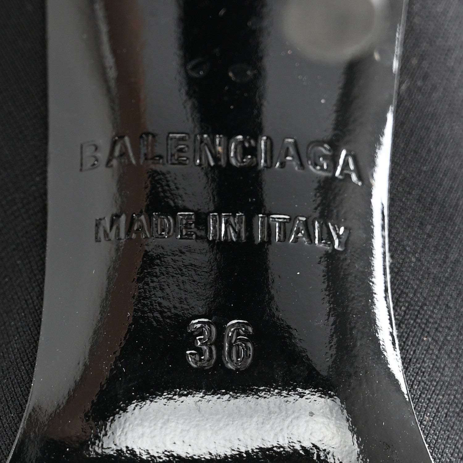 Balenciaga Jersey Crepe Extreme Pointed Toe Knife Booties 38 Black 7 of 9