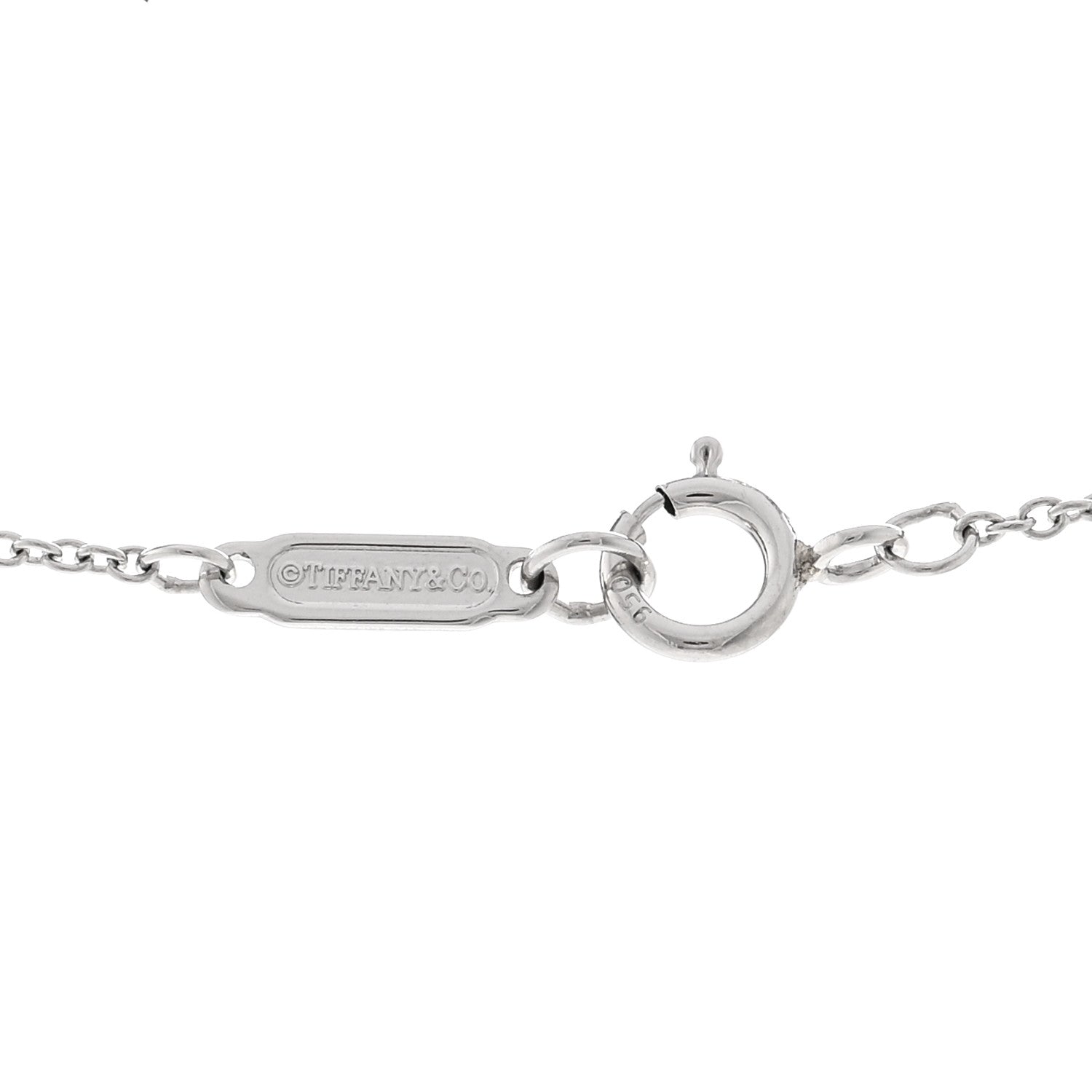 Tiffany Platinum Diamond .22ct Solitaire Pendant Necklace 4 of 4