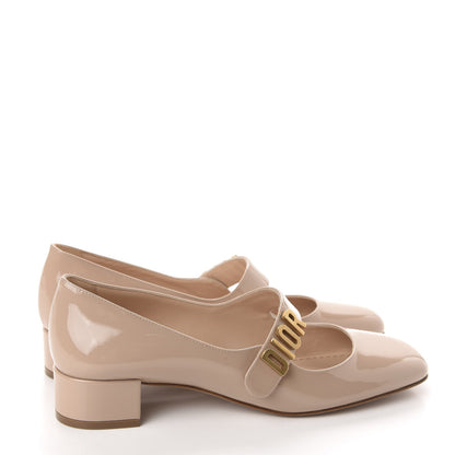 Christian Dior Patent Baby-D Ballet Pumps 38.5 Nude 4 of 12