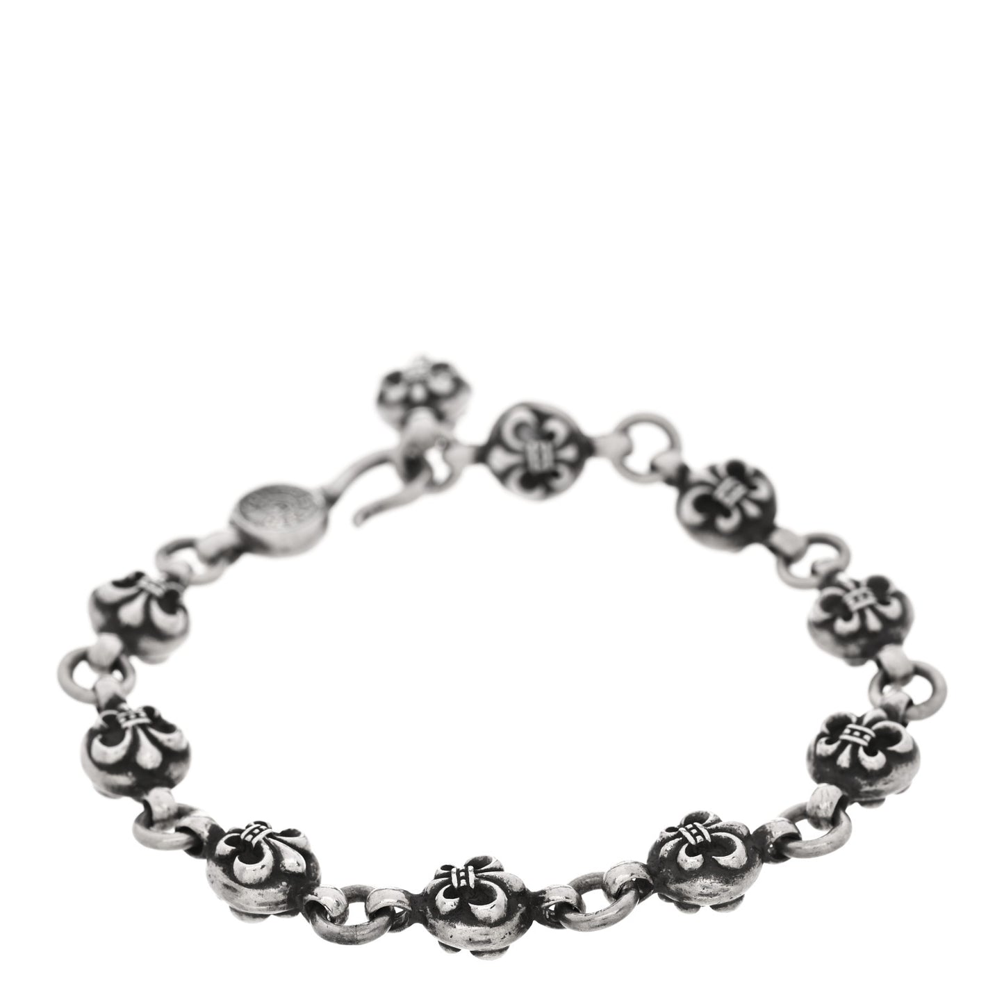 Sterling Silver Fleur de Lis Bracelet