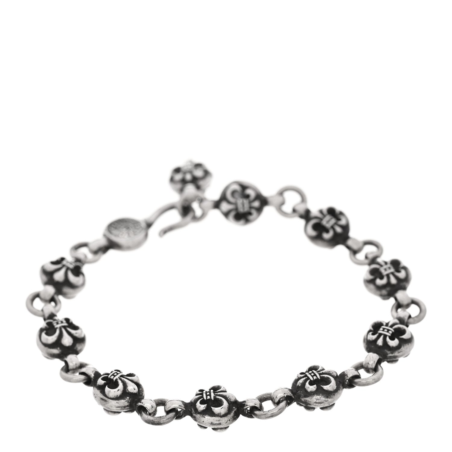 Chrome Hearts Sterling Silver Fleur de Lis Bracelet 2 of 3