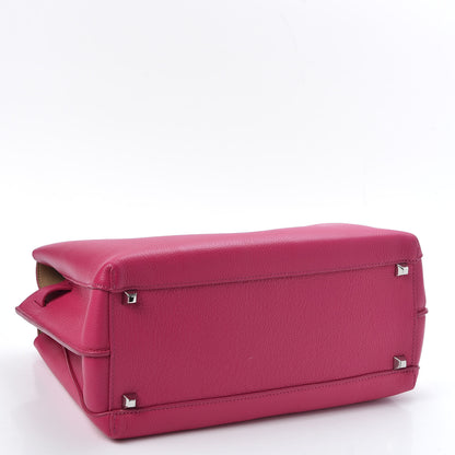 MCM Grained Calfskin Medium Milla Tote Beetroot Pink 3 of 8